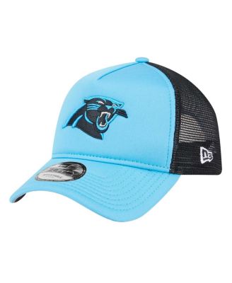 New Era - Big Boys and Girls Blue Carolina Panthers A-Frame 9FORTY Trucker Adjustable Hat