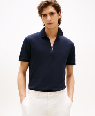 Tommy Hilfiger - Men's Regular-Fit Interlock Zip Polo Shirt