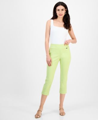 I.N.C. International Concepts - Women's Tummy-Control Pull-On Capri Pants, Regular & Petite, Created for Macy's