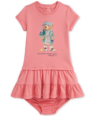 Polo Ralph Lauren - Baby Girls Cotton Tiered Dress