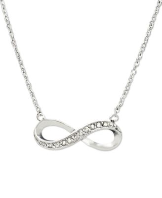 Macy's - Diamond Necklace, Sterling Silver Diamond Infinity (1/10 ct. t.w.)