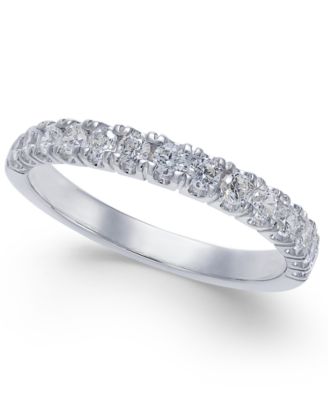 Macy's - Pave Diamond Band Ring in 14k Gold, Rose Gold or White Gold (1/2 ct. t.w.)